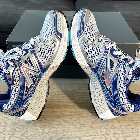 New Balance 860 V3 Running Blue Retro Sneakers Made in USA Women's Sz 8 W860SB3 - Picture 9 of 12